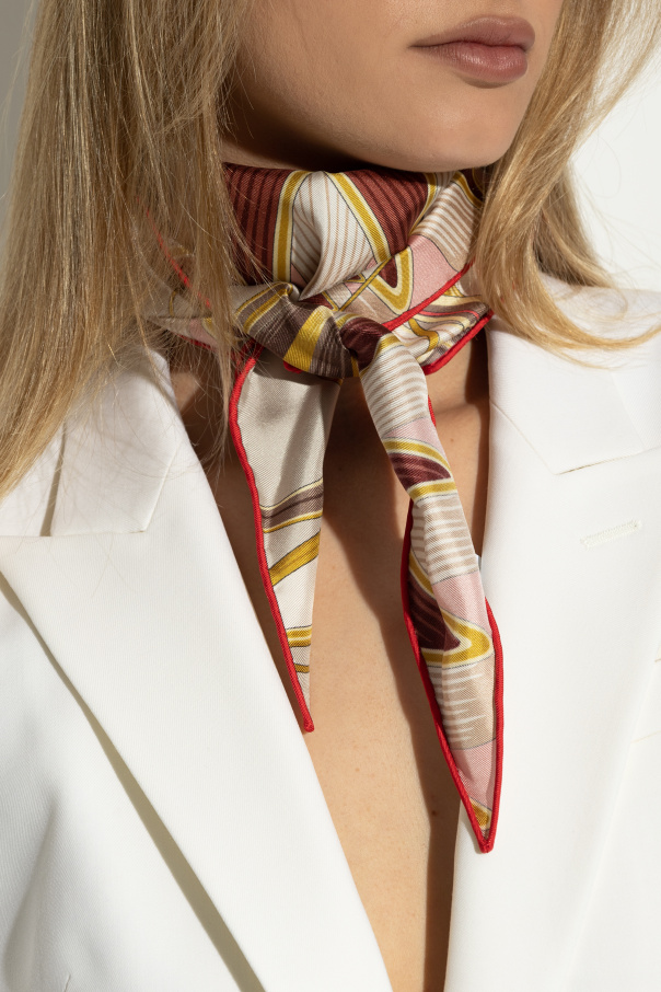 FERRAGAMO Pañuelo triangular con estampado `Giada`