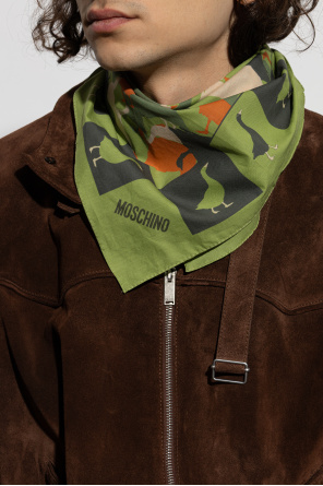 Moschino Cotton scarf with print