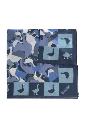 Cotton scarf with print