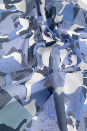 Moschino Lenço de algodão com estampado