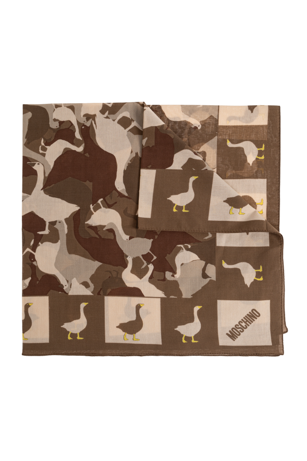 Cotton scarf with print od Moschino