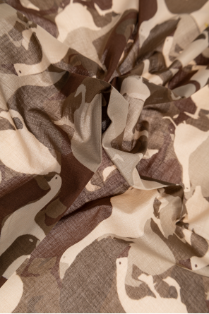 Moschino Bawełniana chusta z nadrukiem