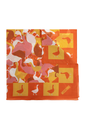 Cotton scarf with print