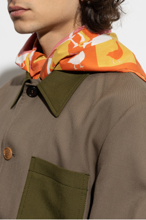 Moschino Cotton scarf with print