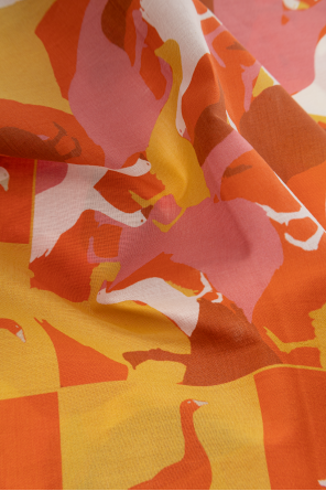 Moschino Cotton scarf with print