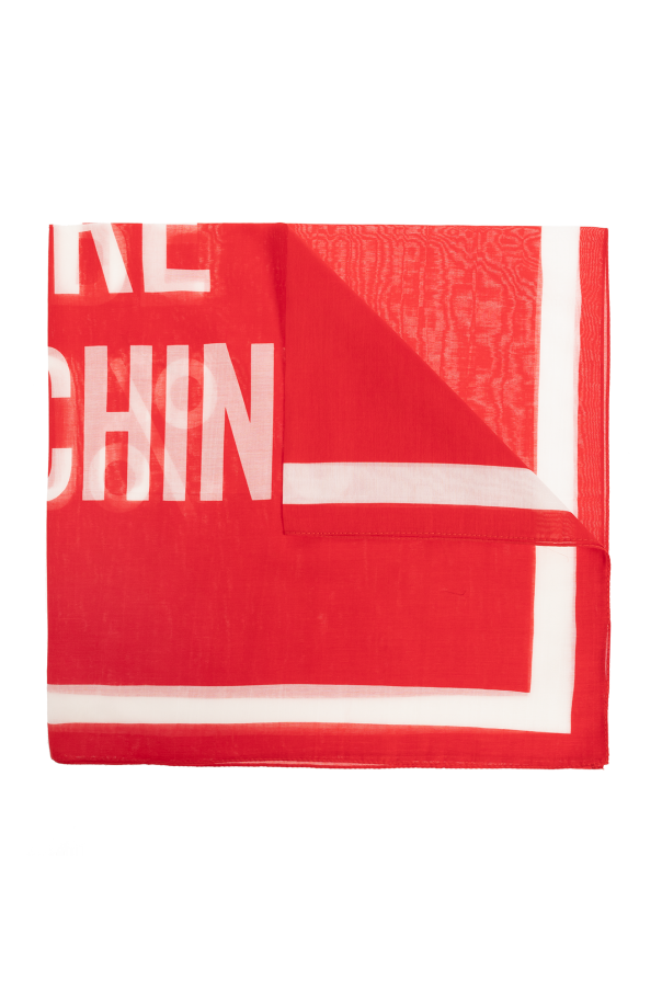 Scarf with logo od Moschino