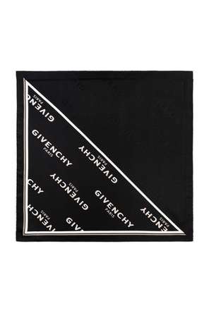 Silk scarf with logo