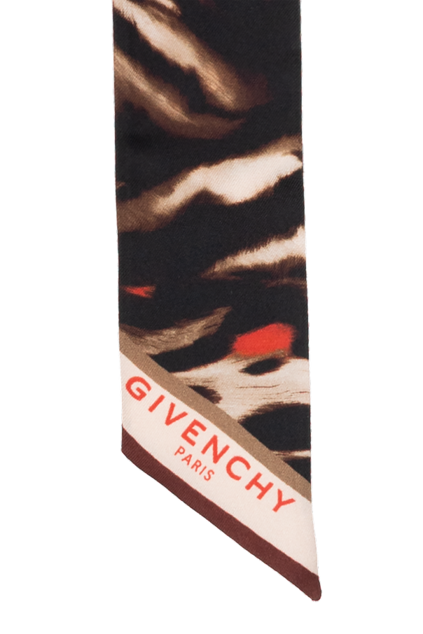 Givenchy Копринен шал с животински мотив