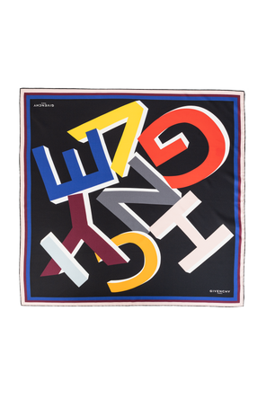 Silk scarf with logo