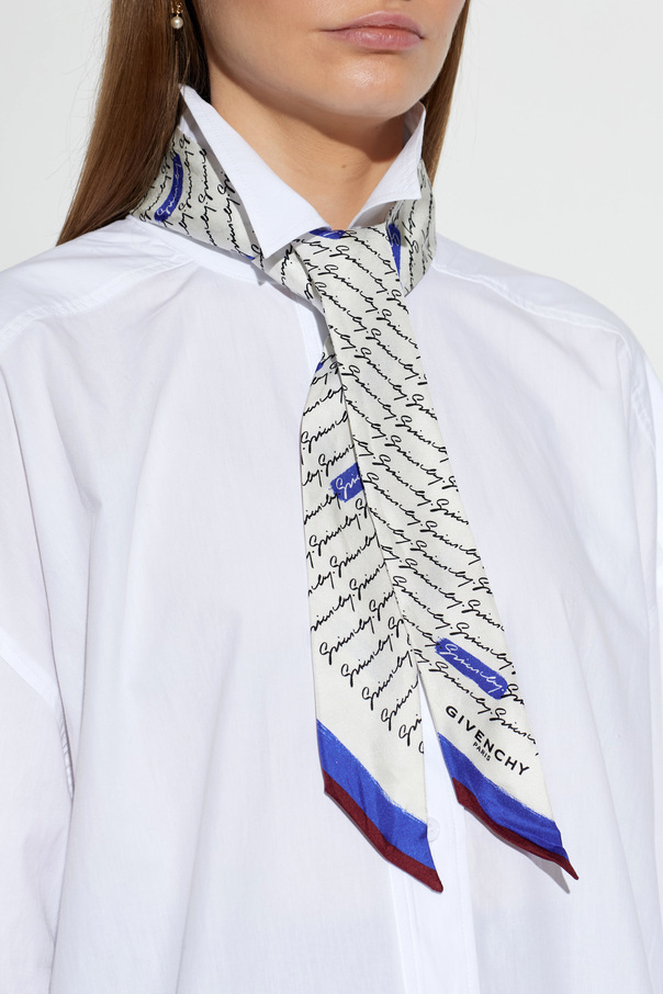 Givenchy Копринен шал с лого