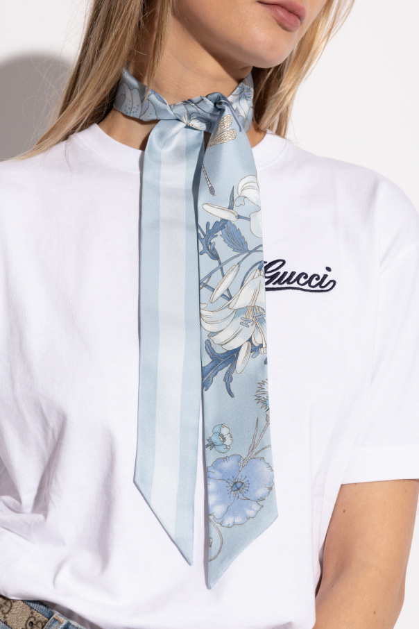 Gucci Silk scarf with floral motif