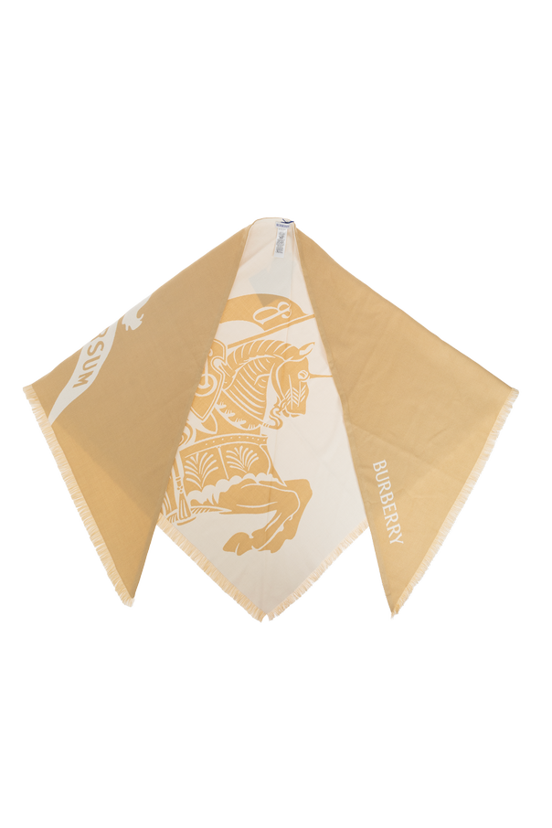 Wool scarf with logo od Burberry