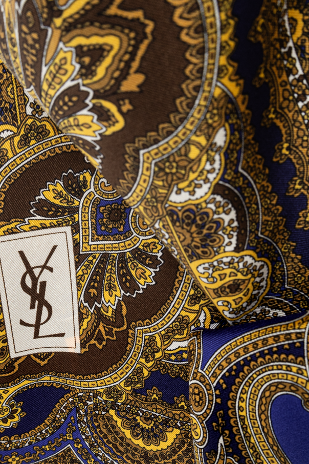 Saint Laurent Silk scarf with ‘paisley’ pattern