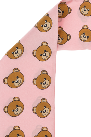 Moschino Silk scarf with logo