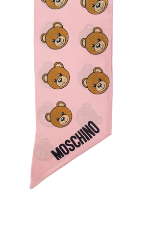 Moschino Silk scarf with logo
