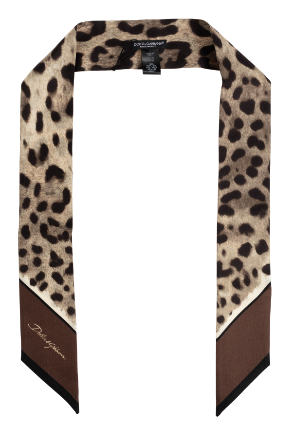 Silk scarf with animal motif od Dolce & Gabbana