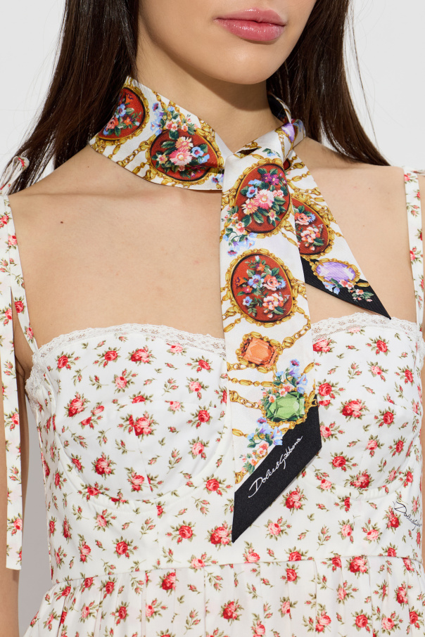Dolce & Gabbana silk scarf with print