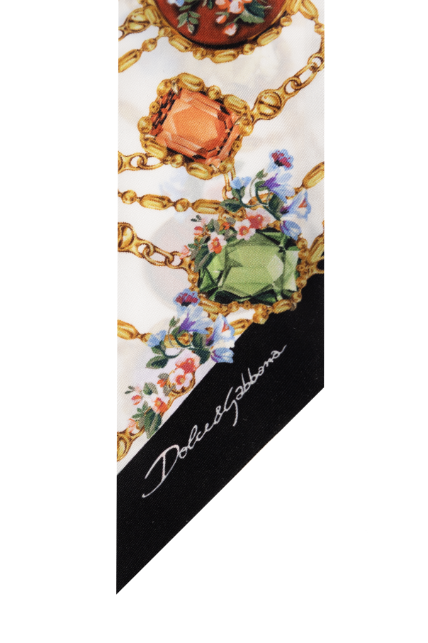 Dolce & Gabbana silk scarf with print
