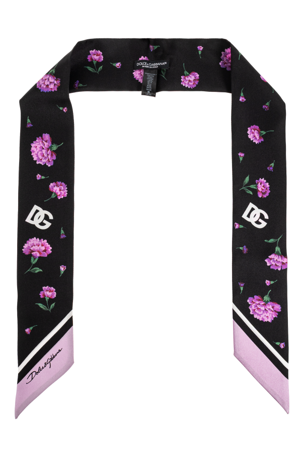 Silk scarf with floral motif od Dolce & Gabbana