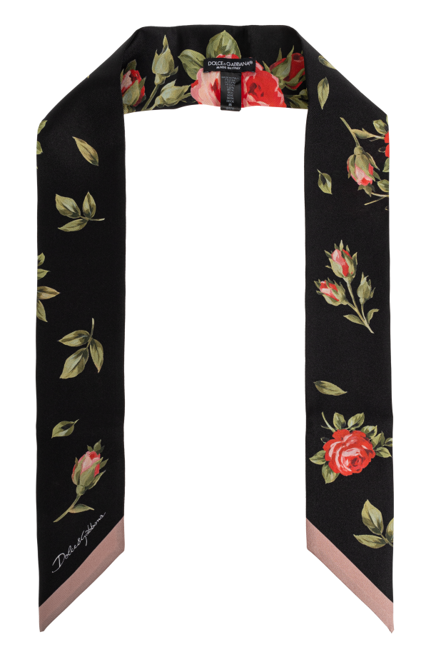 Silk scarf with floral motif od Dolce & Gabbana