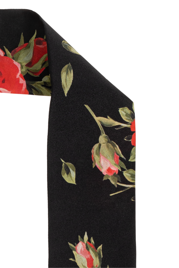 Dolce & Gabbana Seidenschal mit Blumenmotiv