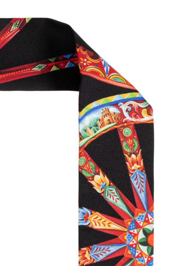 Dolce & Gabbana Silk scarf with "Carretto" print