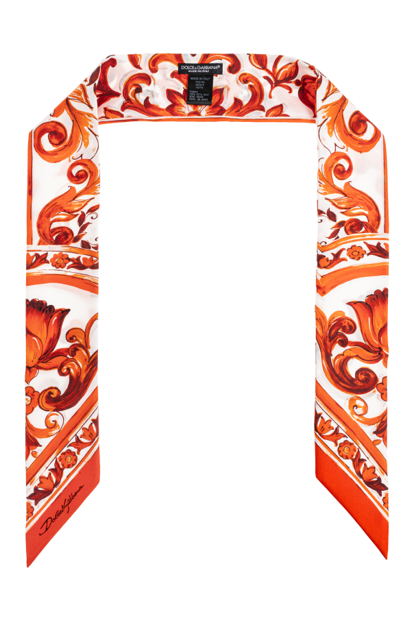 Silk scarf with 