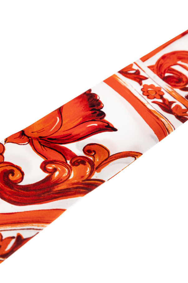 Dolce & Gabbana Silk scarf with "Majolica" print