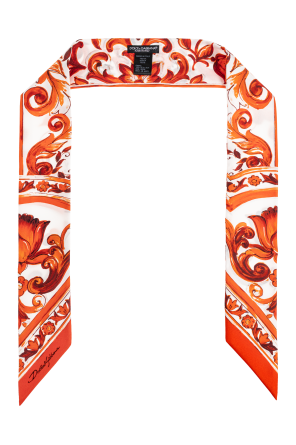 Pañuelo de seda con estampado "Majolica"
