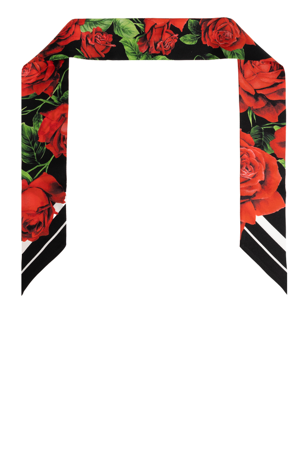 Silk scarf with floral motif od Dolce & Gabbana