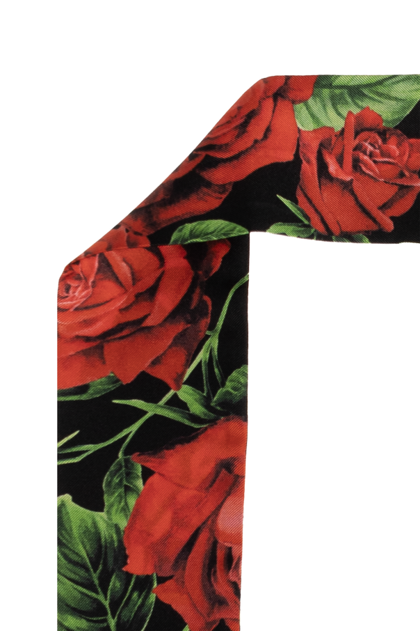Dolce & Gabbana Seidenschal mit Blumenmuster