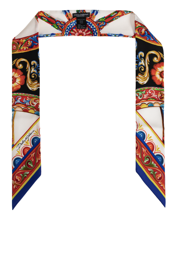 Silk scarf with 'Carretto' print od Dolce & Gabbana