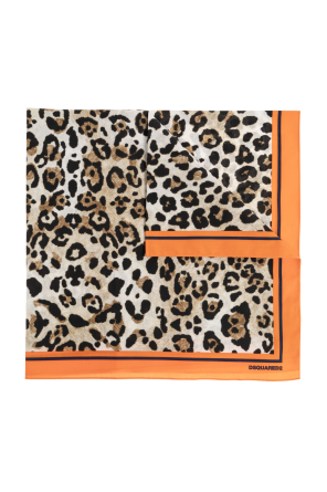 Scarf with animal motif