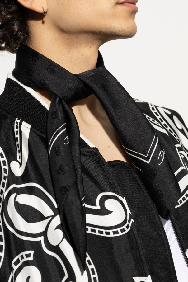 Dolce & Gabbana Seidenschal mit Monogramm