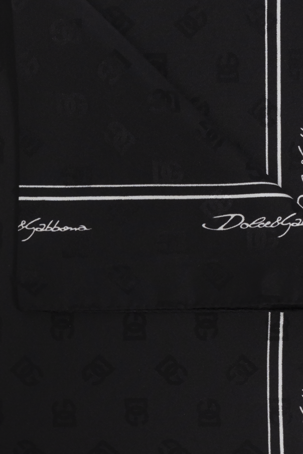 Dolce & Gabbana Seidenschal mit Monogramm