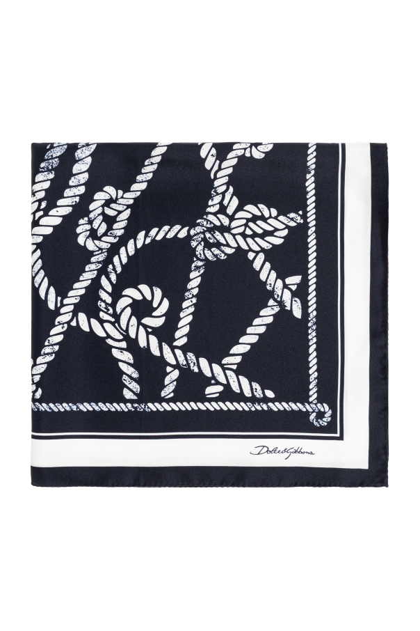 Silk scarf with 