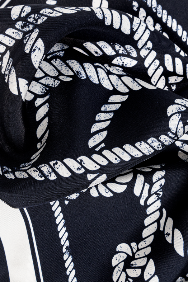 Dolce & Gabbana Lenço de seda com estampado "Marina"