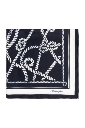 Silk scarf with "Marina" print