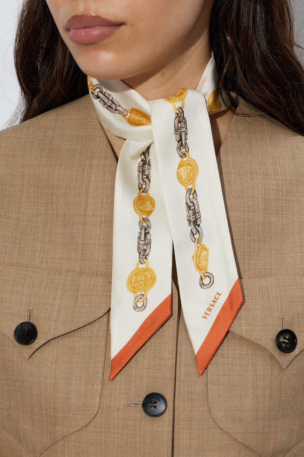 Versace Silk scarf with "The Lover" print