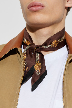 Versace Pañuelo de seda con estampado "The Lover"