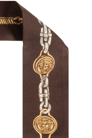 Versace Pañuelo de seda con estampado "The Lover"