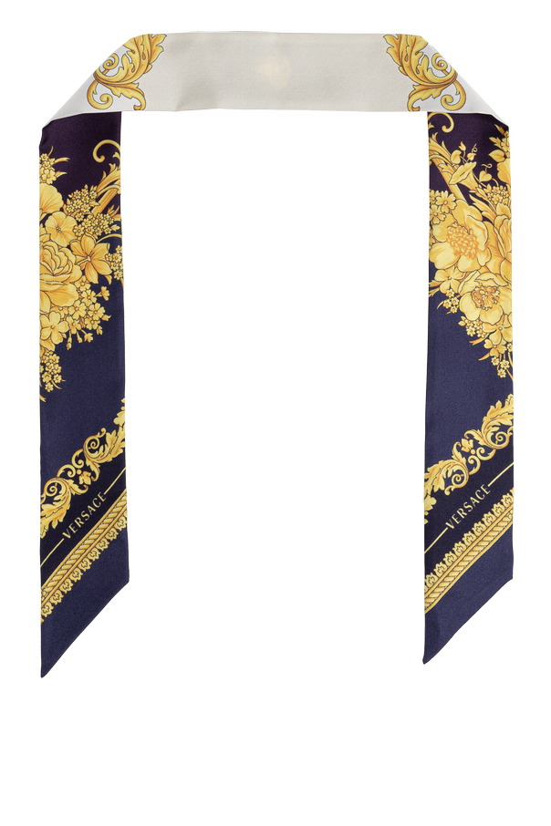Silk scarf with 