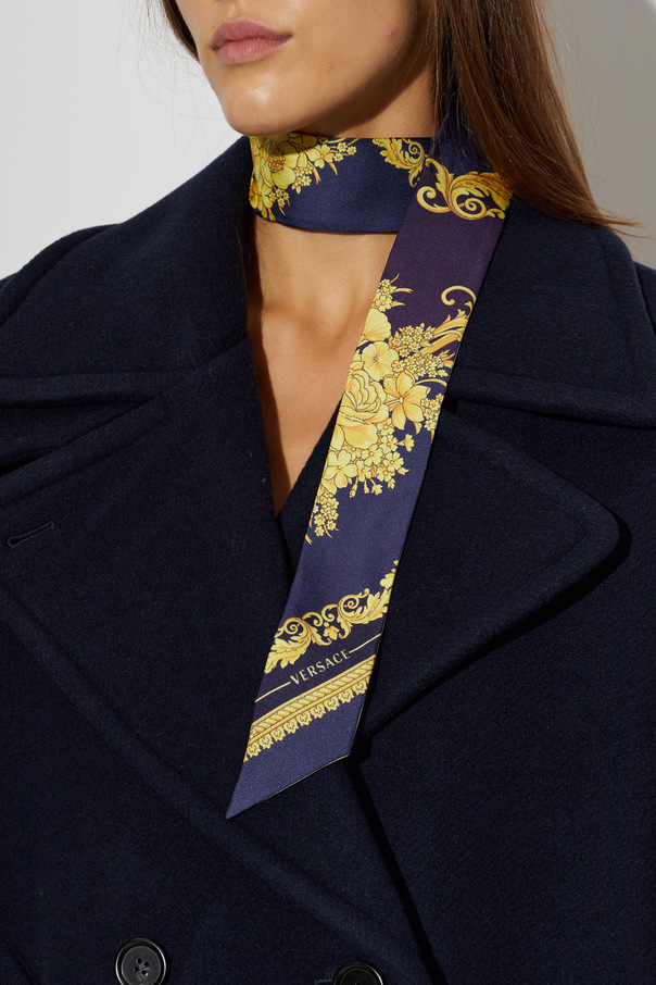 Versace Silk scarf with "New Barocco" print