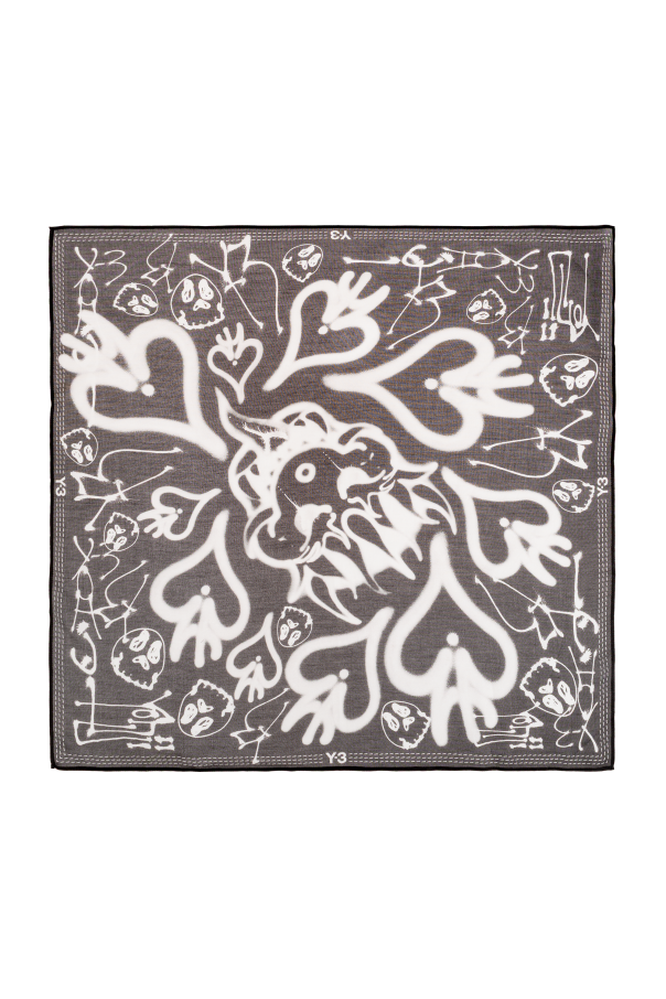 Silk scarf with print od Y-3