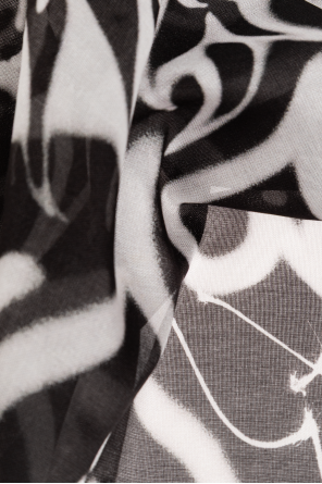 Y-3 Lenço de seda com estampado