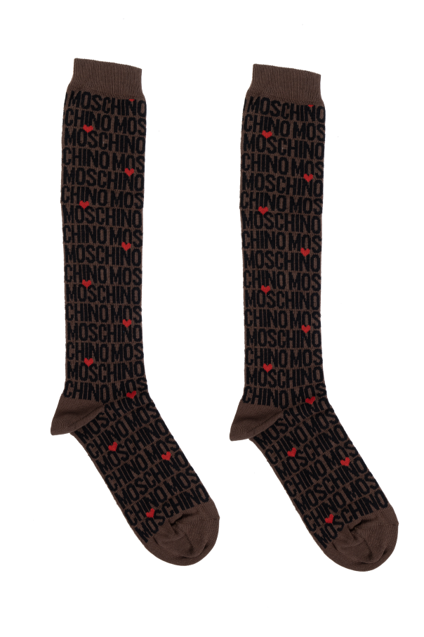 Moschino Long socks with logo