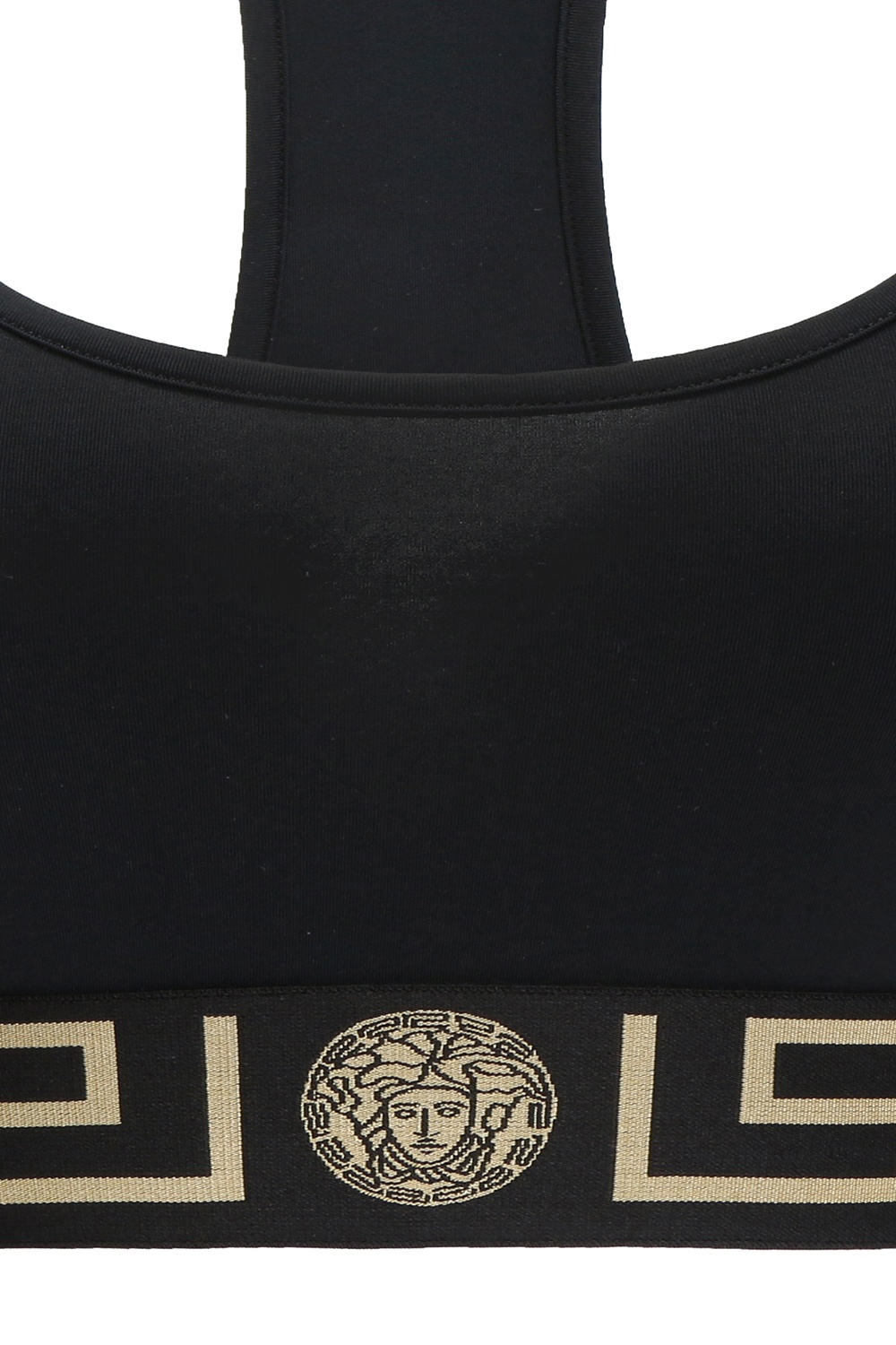 VERSACE Sports bra in black/ gold