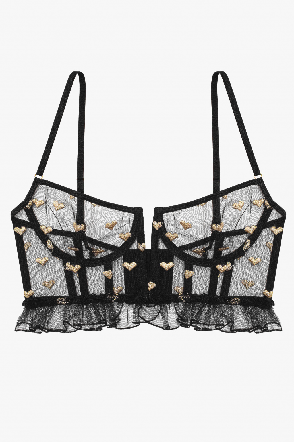 Le Petit Trou ‘OR’ embroidered corset