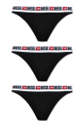Diesel BLACK ‘U’fst-Stars-Threepack’ thong