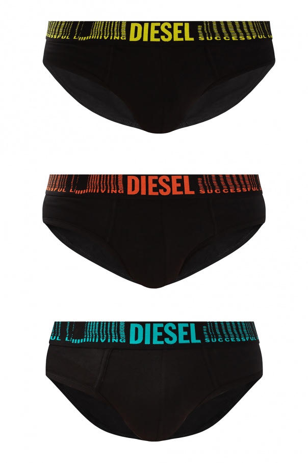 Diesel Branded briefs three-pack